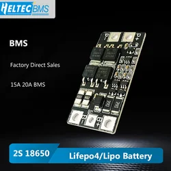 18650 BMS 2S 15A 20A Balance Lipo/Lifepo4 2S BMS batterie schutz bord für 7,4 V hand bohrer/power tool/spielzeug auto/LED beleuchtung