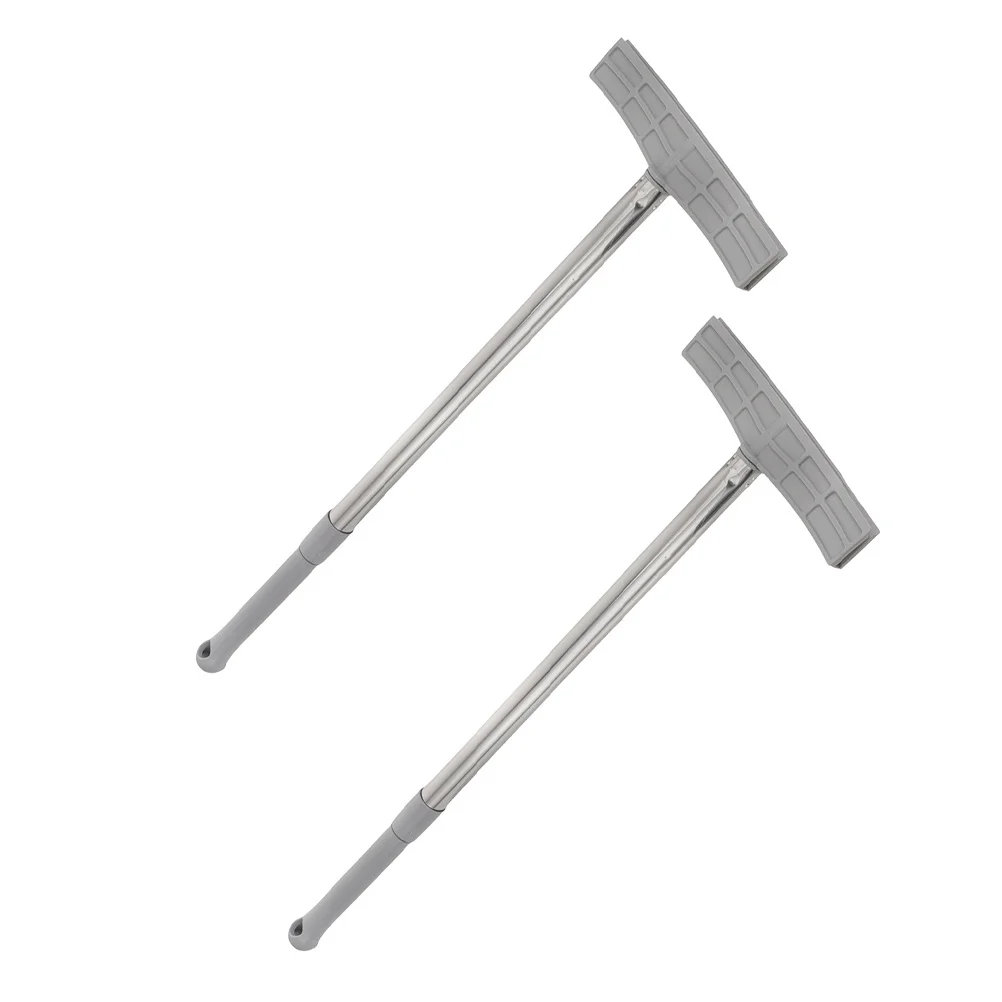 

2Pcs Telescopic Handheld Sign Pole Stainless Steel Adjustable Height for Exhibitions Events Meetings Advertising Board Holder