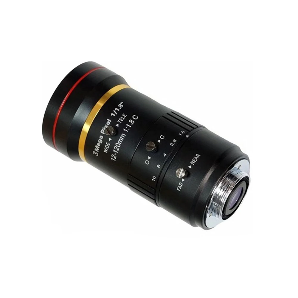 Obiektyw Witrue Vifocal 3 megapiksele 12-120 mm z ręczną przysłoną 1/1,8" z mocowaniem C do kamer IP Niskie zniekształcenia — zdjęcie 2