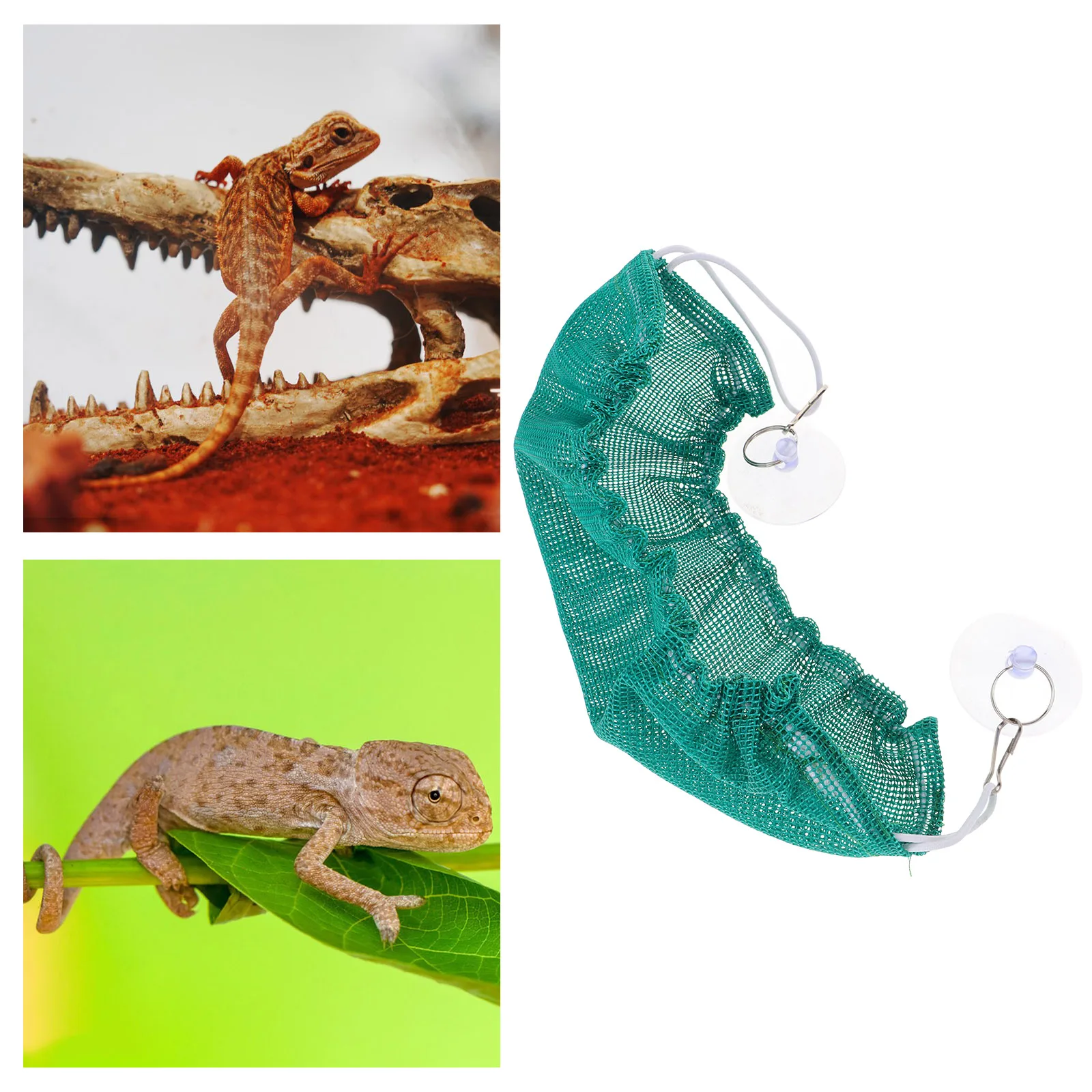 

Reptile Hammock Lizard Snake Bed Bearded Dragon Hanging Plaything Pet Accessory Swing Toy Stylish Durable Easy Clean