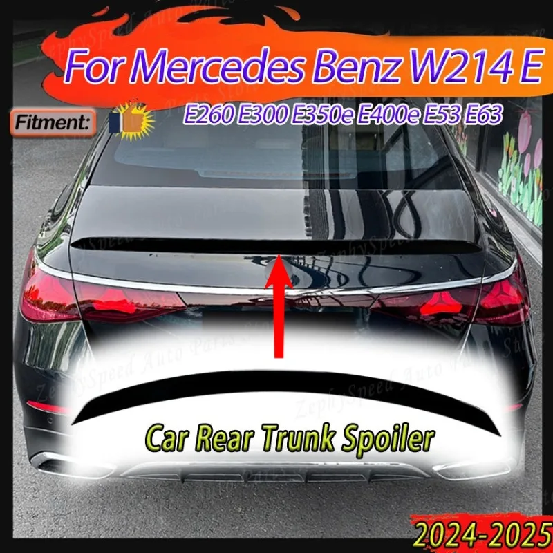 

Задний спойлер для багажника Mercedes-Benz W214 E-класса E260 E300 E350e E400e E53 E63 2024-2025 для AMG, тюнинг-комплект, тюнинг-спойлер на багажник