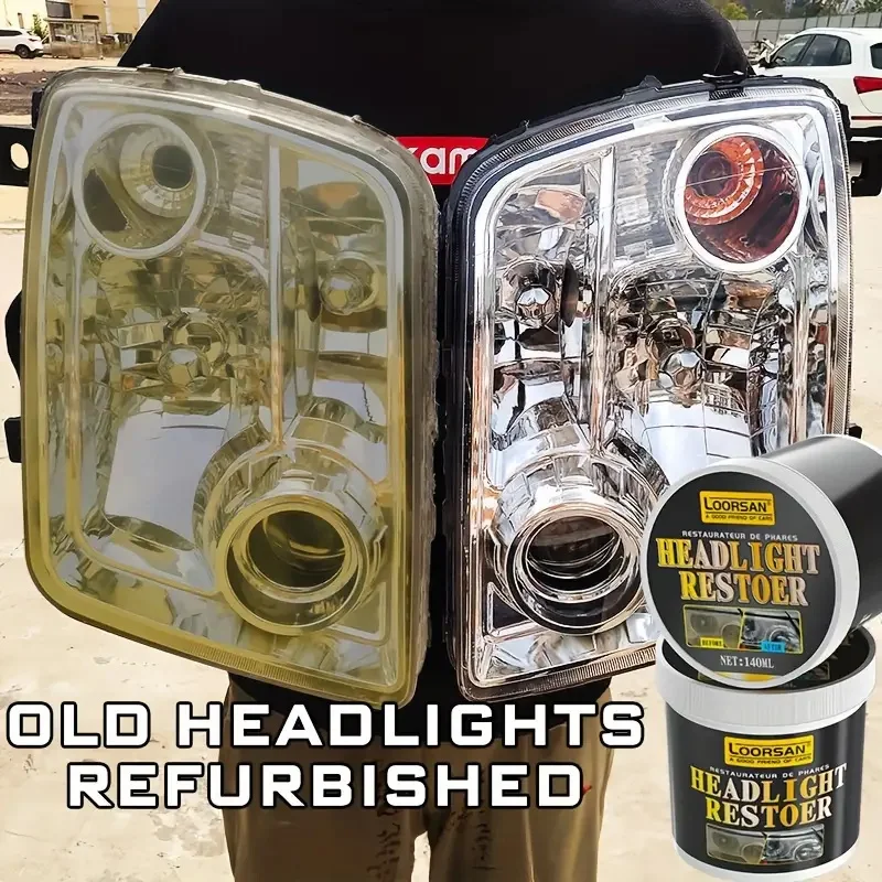 Car headlight repair polish, car paint maintenance retreader, remove oxidizing dirt, keep the headlight clear