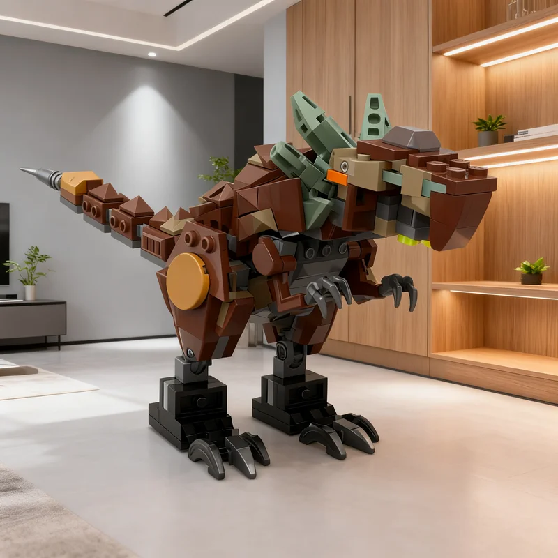 219pcs MOC Pilot Earth Dragon Remake Ninjia Model Building Blocks Brick Display Idea Assemble Birthday DIY Education Collection
