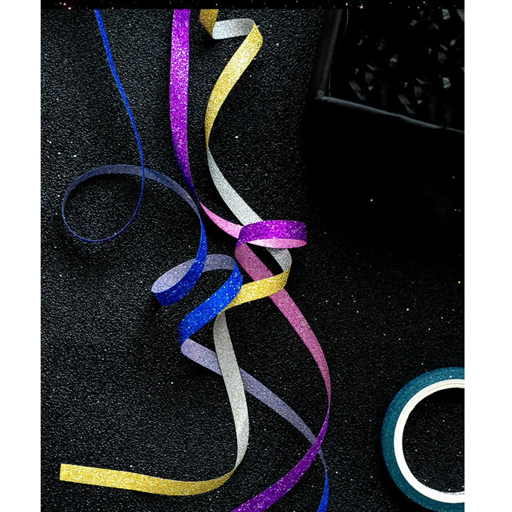 

12Pcs Glitter Washi Tape Set Decorative Stick Paper Tape for Planner Scrapbooking Gift Wrapping Photo Album Crafting