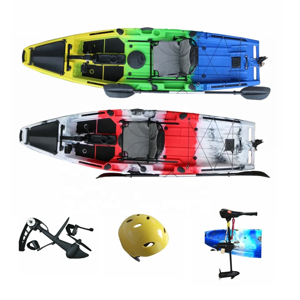 

2023 Hot Seller 10.5FT Single Seat One Person Foot Pedal Kayak Fishing Kayak With Pedal Drive