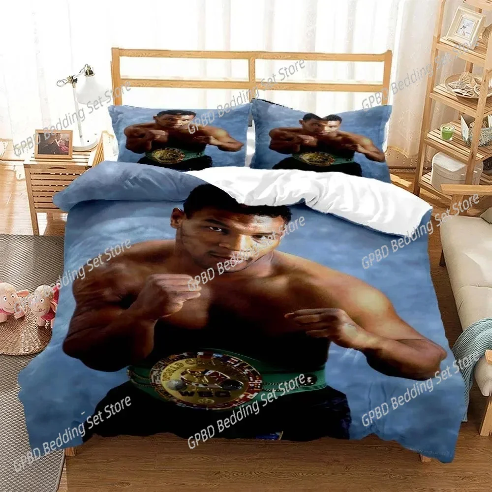 Mike Tyson Boxing Champion Bedding Set Single Twin Double Queen King Cal King Size Bed Linen Set