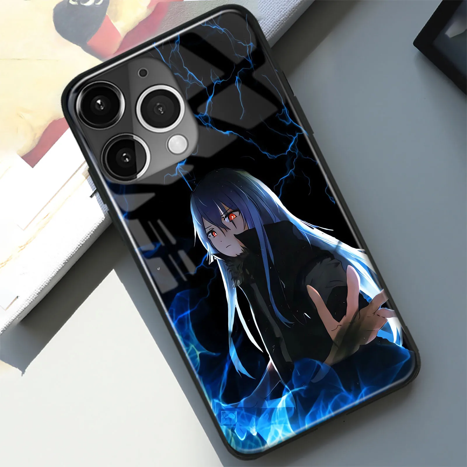 Rimuru Tempest Manga TPU Tempered Glass Anime Phone Case For iPhone 15 14 11 Pro Max 7 8 15 Plus 12 13 Mini Xr Xs