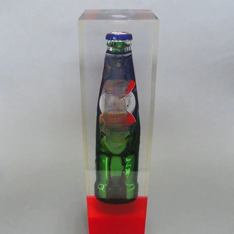 Crystal glue + buried wine bottle handicrafts enterprise display advertising gift ornament