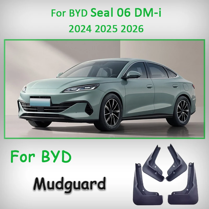 

For BYD Seal 06 DM-i 2024 2025 2026 Car Splash Guards Fender Protector Mudguards Front Rear Fender Accessories