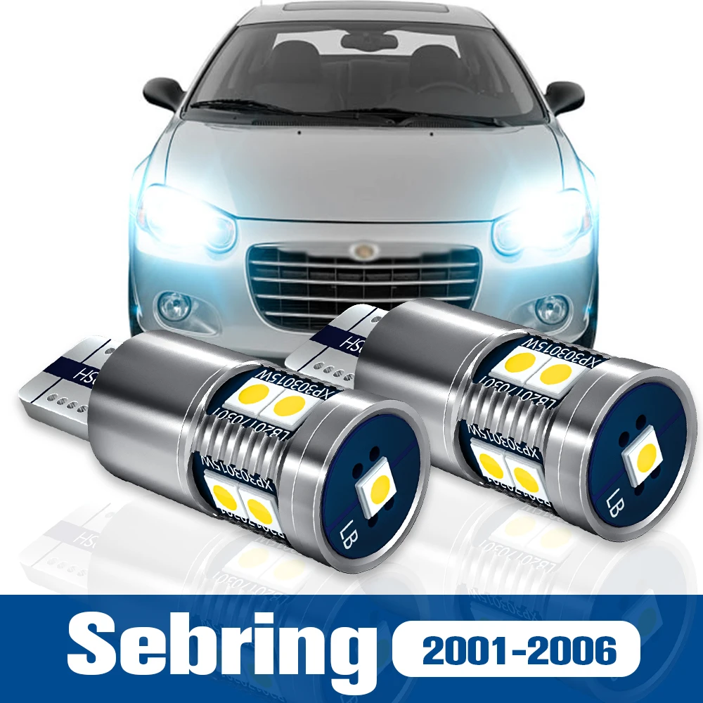 2pcs LED Clearance Light Bulb Parking Lamp Accessories Canbus For Chrysler Sebring 2001-2006 2002 2003 2004 2005