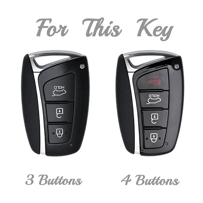 For Hyundai Grandeur HG Sedan Genesis G80 Santa Fe 3DM Grand SantaFe 2018 IX45 EQUUS Azera New Soft TPU Remote Key Case Cover