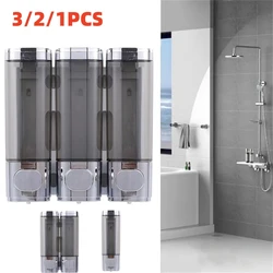 3/2/1PCS Wall Mounted Soap Dispenser Shampoo Dispenser for Bathroom Kitchen Shower Pump Dispenser Soap Bathroom Accessories