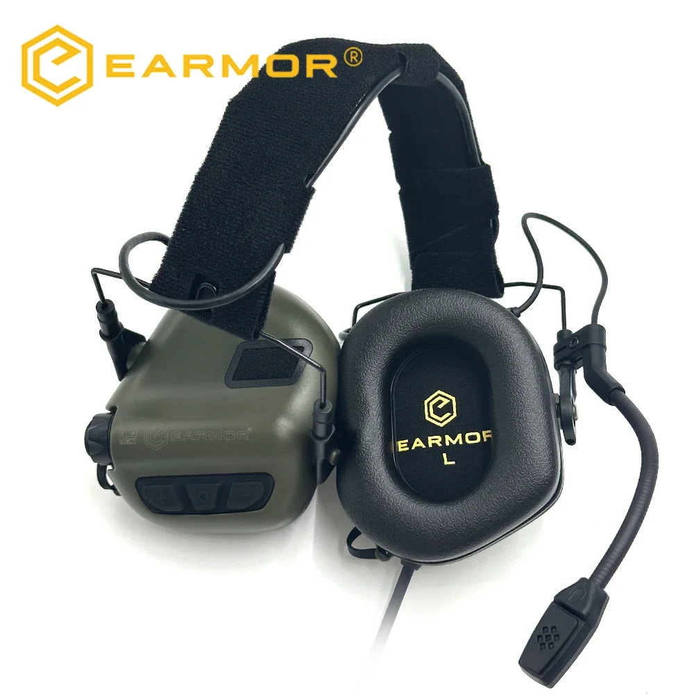 NEW EARMOR® Tactical Electronic Shooting Earmuffs M32SE Outdoor Hunting Sound Pickup Noise Reduction Protection Hearing Headset