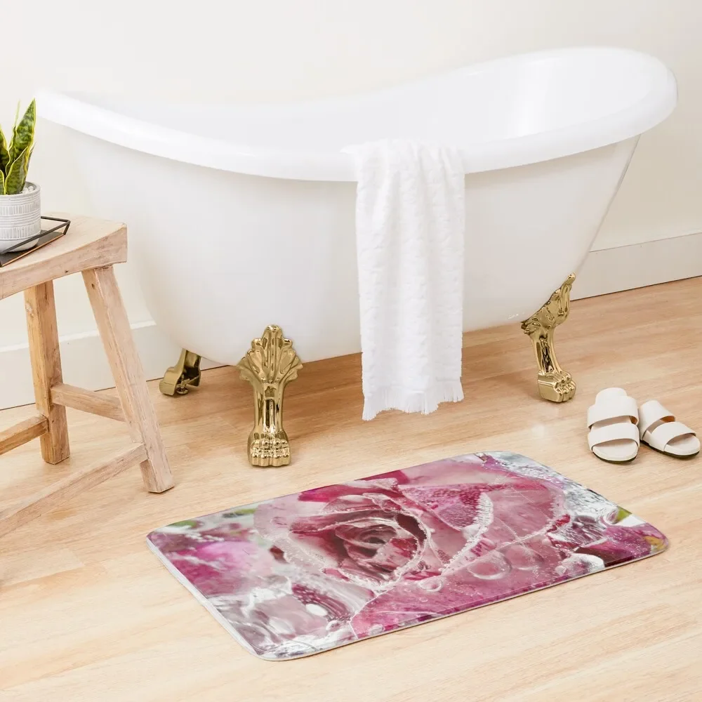 

Mottle Me Pink Bath Mat Rug Foot Bathroom Shower Curtain Bathroom Gadgets Kitchen Rug Mat