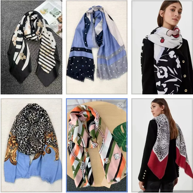 Italian spring and autumn fashion and versatile decorative gifts, beach shawls and scarves