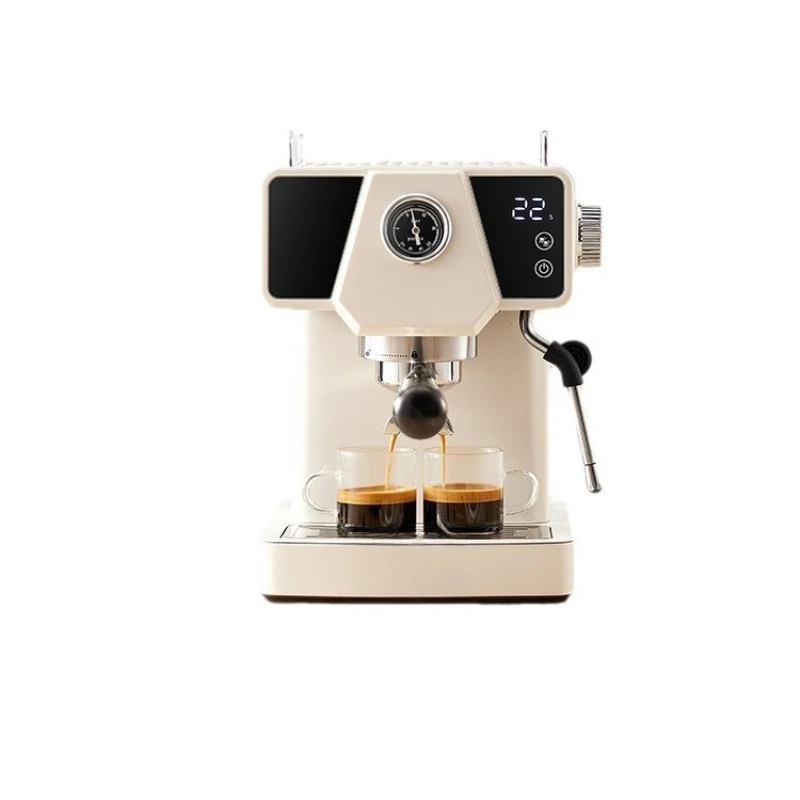 

Coffee machine, household espresso small, semi-automatic steam milk frother