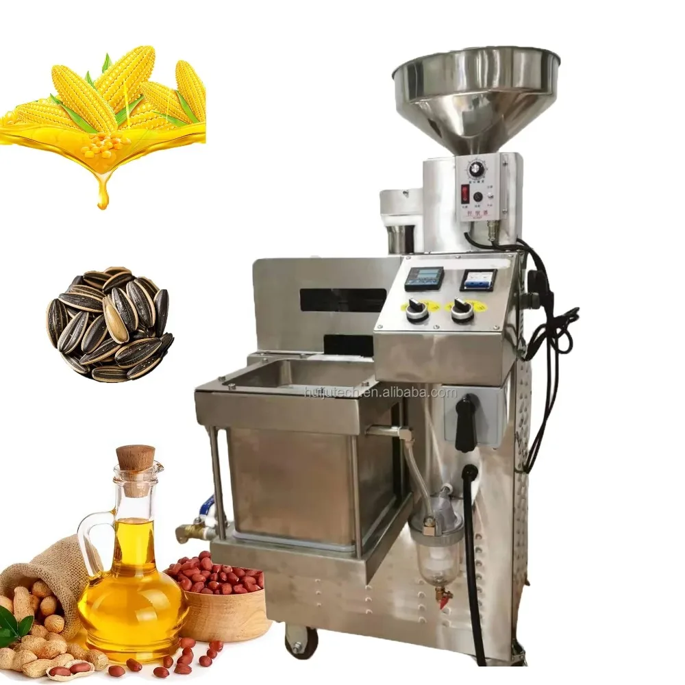 

Hot Selling Vacuum Filter Oil Press 15-25kg/hour Peanut Coconut Sunflower Seed Oil Press HJ-P20