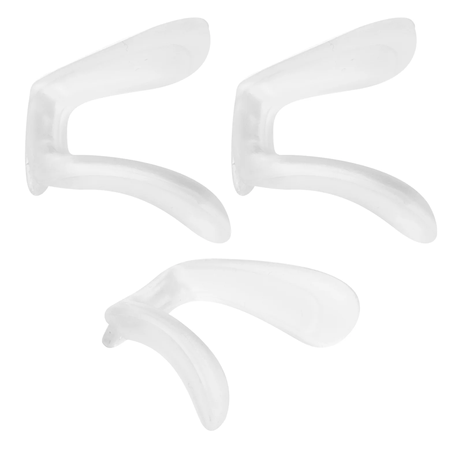 Óculos de silicone Nose Pads, U Shaped Saddle Bridge, Óculos Piece Guard Acessórios