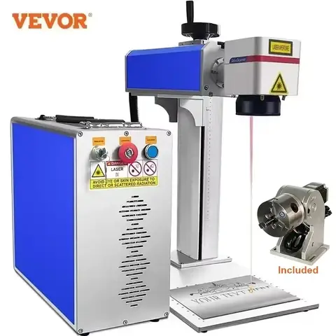 VEVOR Fiber 30W 50W Laser Making Machine Laser Engraver DIY Metal Gold Silver Jewelry Ring Optical Engraving Cutting Machine