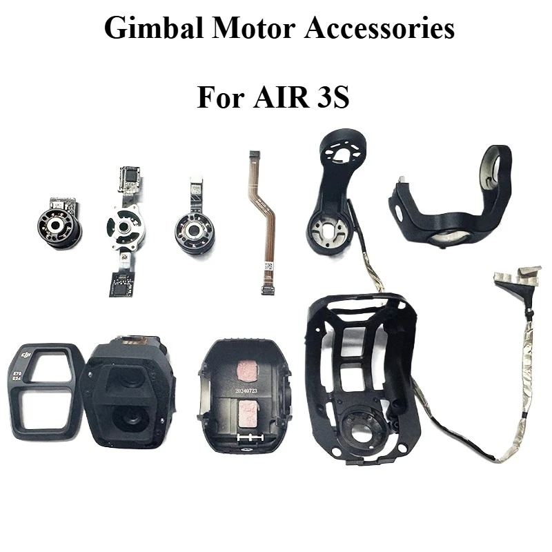 

Original Compatible Accessories for DJI Air3S - Gimbal Motor Y/R/P Brackets Vibration Damper Signal Cable Complete Gimbal