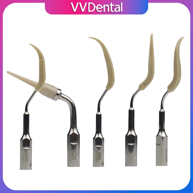 VV 1PC Dental Ultrasonic Scaler Tip Dental Cleaning Ceramic Implant Maintenance Working Tip Fit SATELEC/DTE Handpiece Scaler Tip