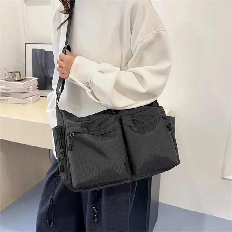 Casual Multi-pocket Messenger Bags for Women Fashion Nylon Shoulder Bag Ladies Large Handbags Female Travel Shopping Tote Purse