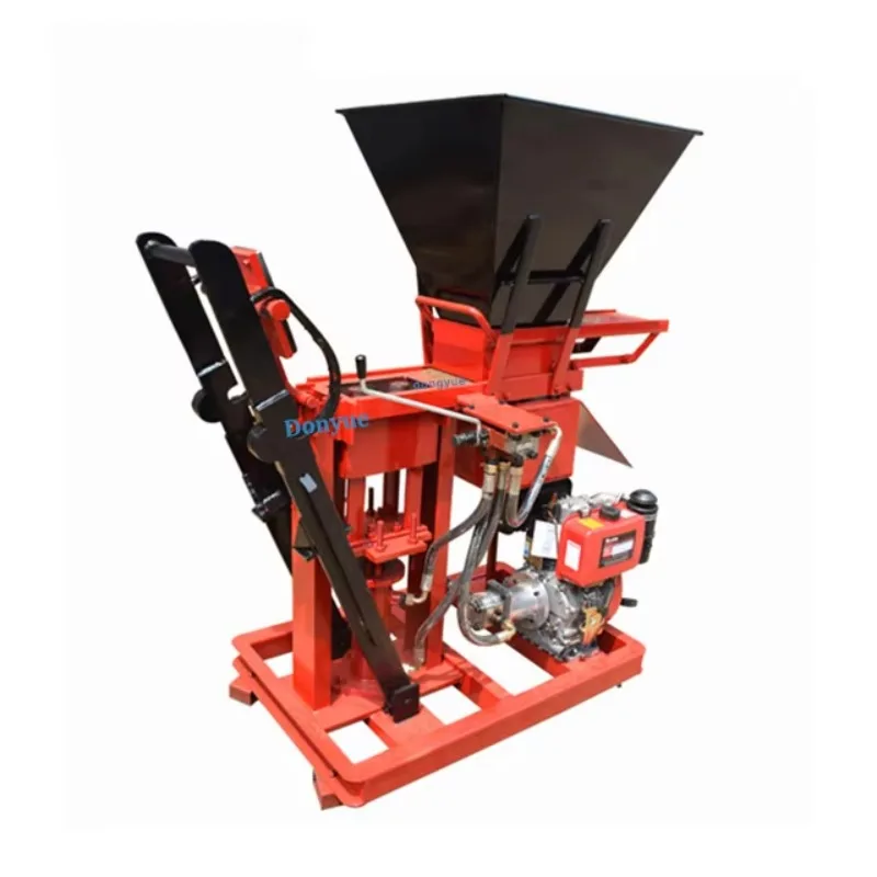 Wholesale QTS1-25 Clay Earth Hand Press Interlocking Brick Making Machinery