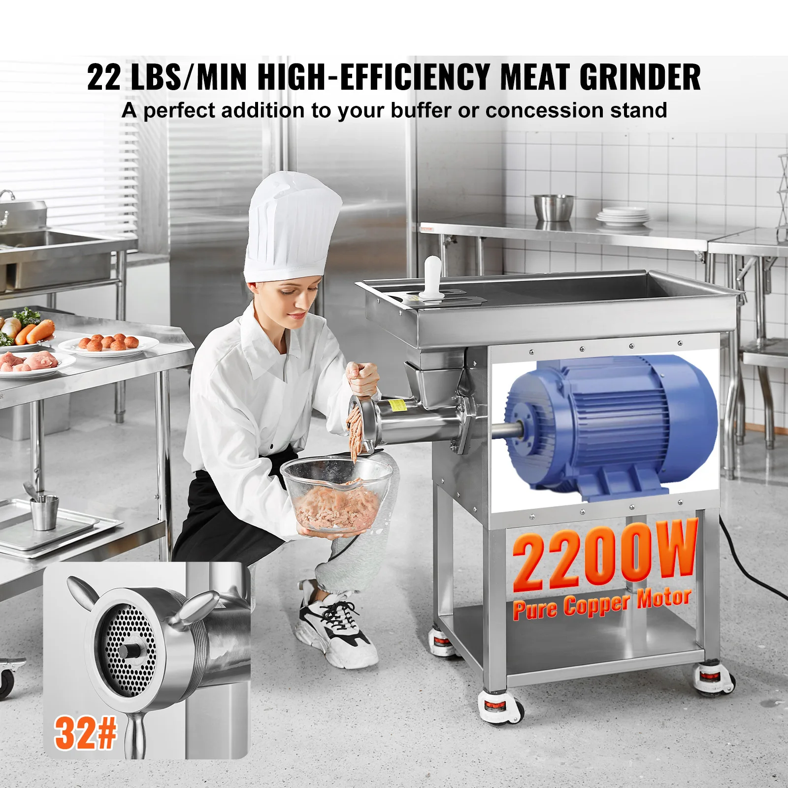 مفرمة لحم كهربائية بقوة 22 رطل - مراجعة Meat Grinder Attachment وسعره