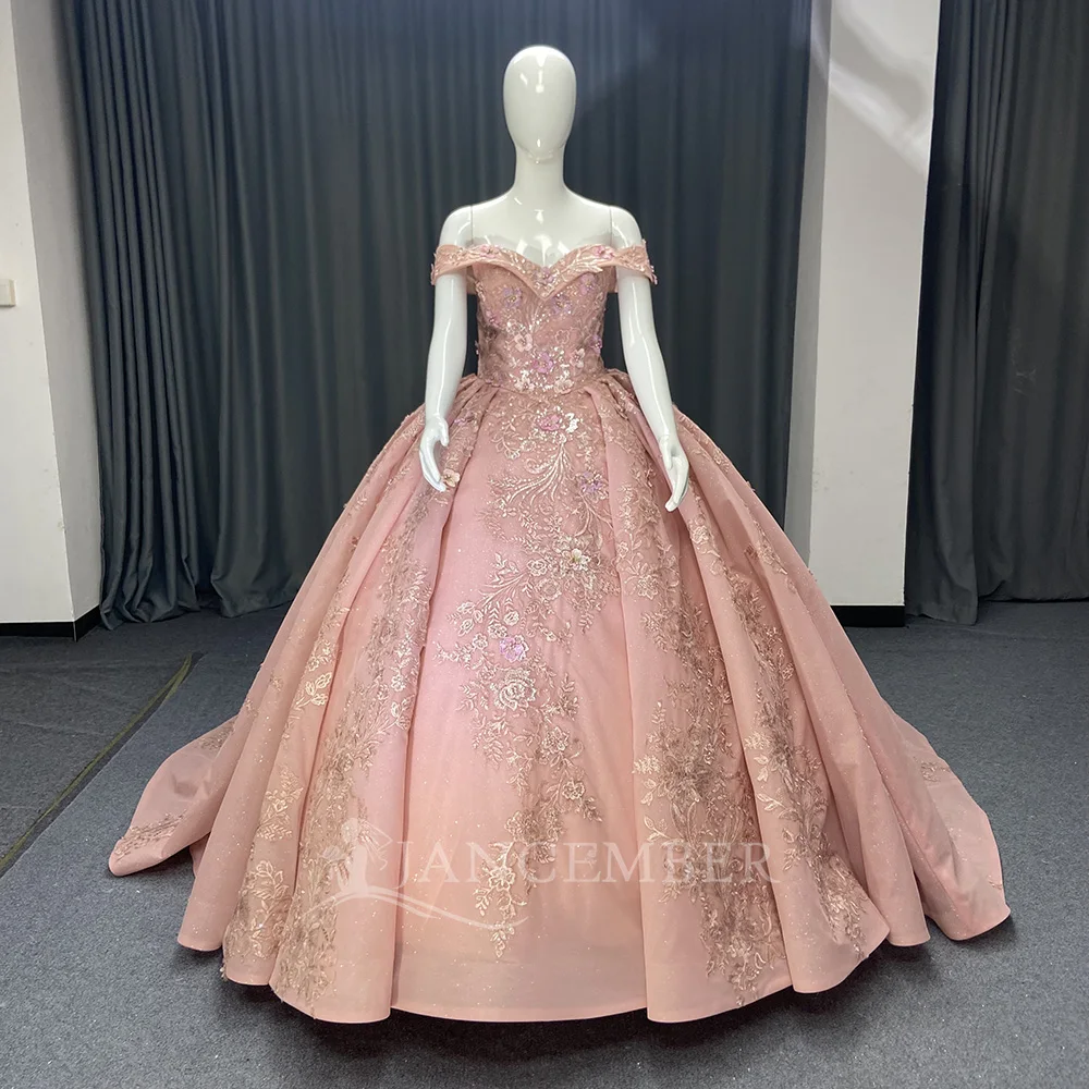 

Princess Quinceanera Dresses Elegant Customized Court Train Long Sweet 16 Dress Sweetheart Customized vestidos de 15 quinceañera