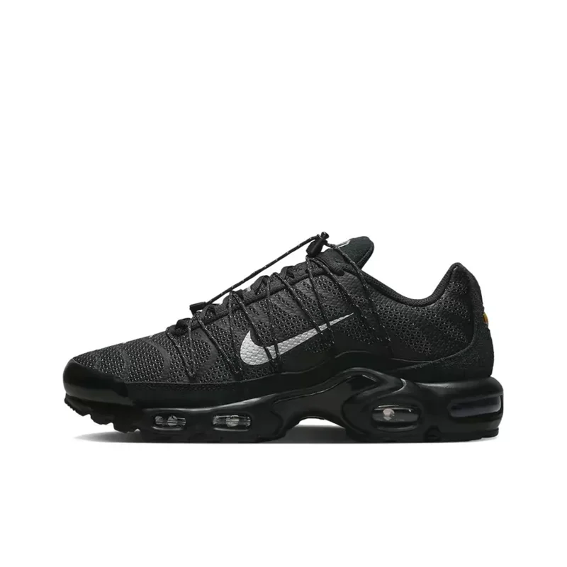 

Nike Air Max Plus Utility, черно-белые модные сетчатые дышащие кроссовки на воздушной подушке для мужчин и женщин, повседневные кроссовки FD0670-001