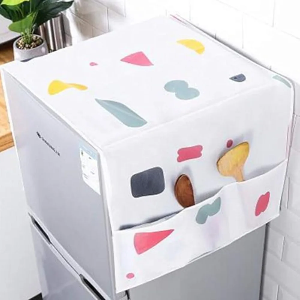 

Водонепроницаемый маслостойкий чехол для бытового холодильника, домашний тканевый мешок для пыли и чехол, специальный многофункциональный органайзер для холодильника