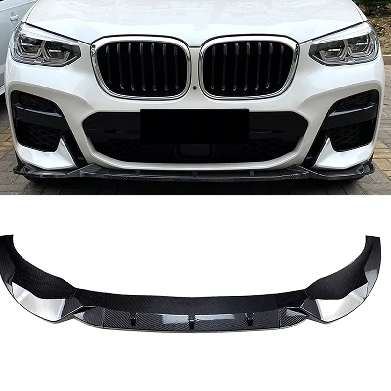 

Спойлер переднего бампера для BMW X3 G01 X4 G02 M Sport 18-21, вид из углеродного волокна