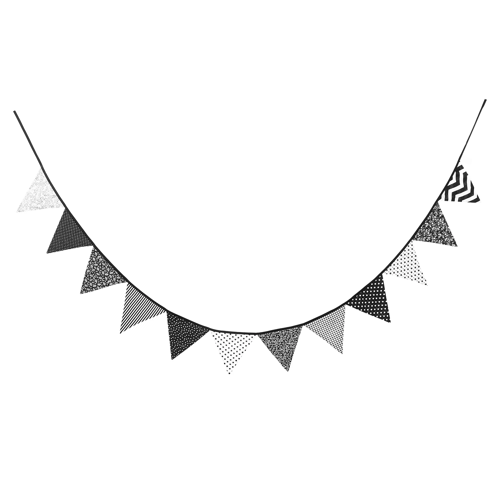

Cotton Pennant Banner 12 Colorful Flags Reliable Material Perfect for Baby Shower Wedding Birthday Party New Year Decor Triangle