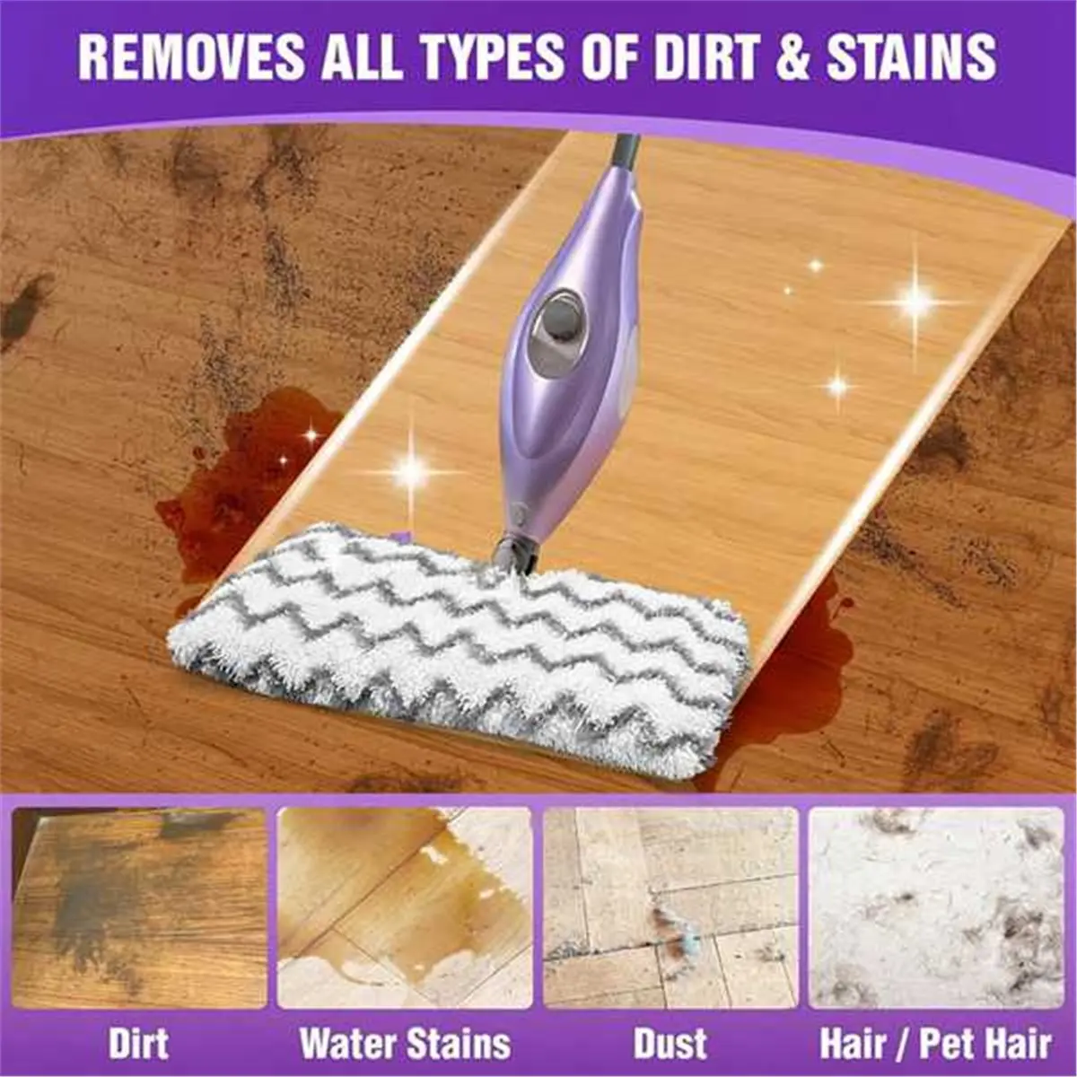 fitfit 3 Pack Steam Mop Replacement Pads for Shark Steam Pocket Mops S3501 S3601 S3550 S3801 S3901,Microfiber Mop Pads Reusable