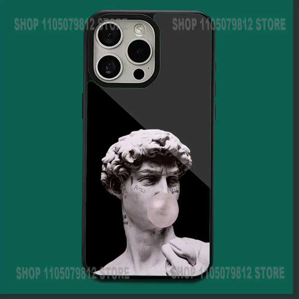 Art Aesthetic Statue of David Phone Case For iPhone 17,16,15,14,13,12,11,Plus,Pro,Max,Mini Magesafe Magnetic Wireless Charge
