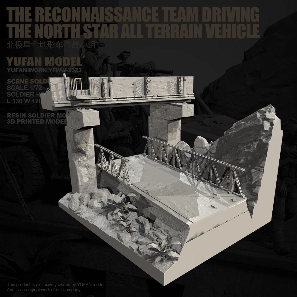 

YUFAN MODE 1/72 Resin model kits figure colorless and self-assembled 3D Printing (Scene) YFWW-2323+3D