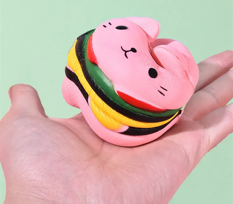 Jumbo Kawaii Squishy Spielzeug, langsam aufsteigend, PU-Popcorn-Hamburger-Tiere, Anti-Stress-Squishies, Spielzeug als Weihnachtsgeschenk – Detail 2