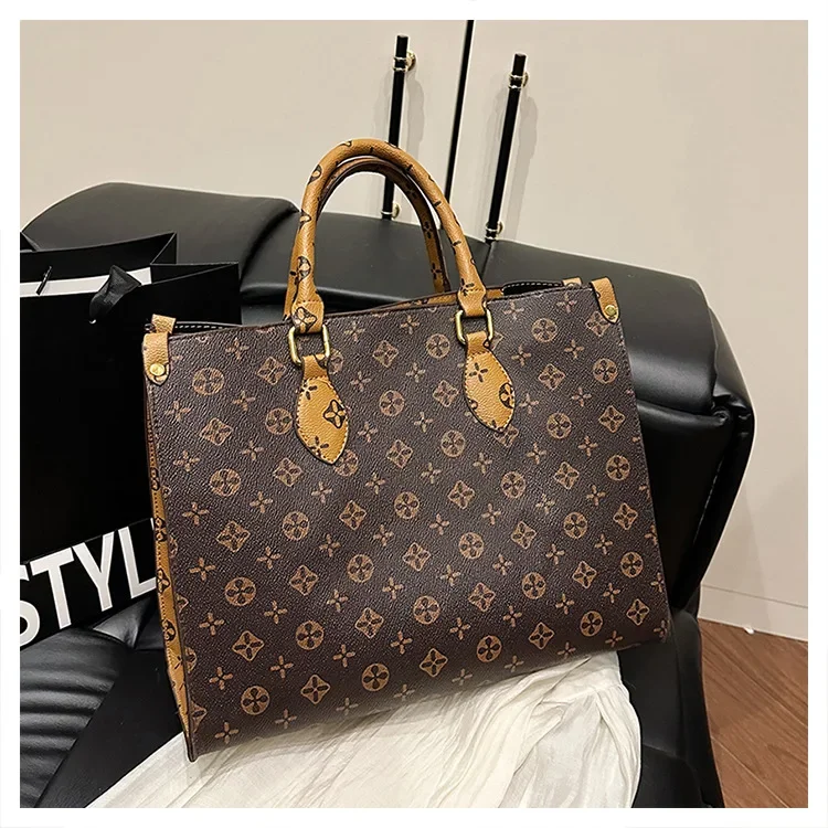 2025 New Personalized Casual Luxury Design Commuter Large-capacity Handbag, Fashionable Retro Handbag