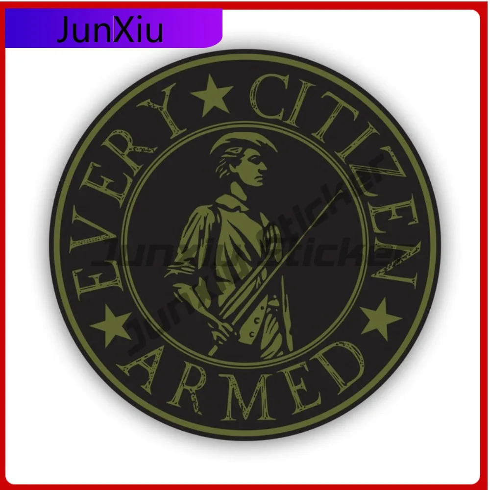

Every Citizen Armed Sticker Waterproof Outdoor Cool Laptop Waterproof Vinyl Decal For Car Bumpers Creative Outdoor Decor Fun