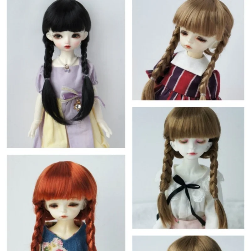 Top Sale JD018B Alle maten Leuke BJD Synthetische Mohair Pruiken Groothandel Pop Pruik Top Kwaliteit Haar Mode Goedkope Accessoires
