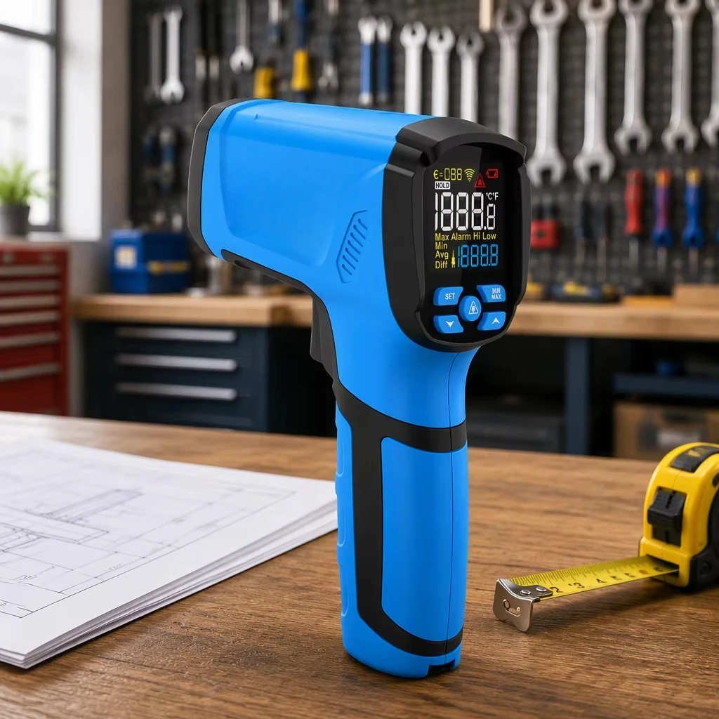 -40-2000C Pyrometer Infrared Thermometer Gun Temperature Measurement Electronic Hygrometer Digital Thermometer for Industry