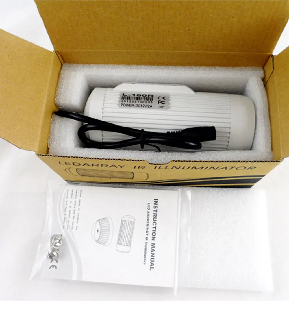 Video Surveillance 15/45/60Degree 100M 12V Night Vision 850nm IR LED Array Infrared Illuminator Light lamp For CCTV Cameras