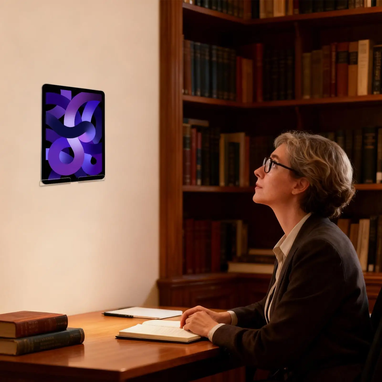 

Настенный держатель для планшета, акриловая подставка для смартфона, кронштейн для мобильного телефона для домашнего офиса, ресторана, учителей, шеф-повара, тренажерного зала, кухни, розничная торговля