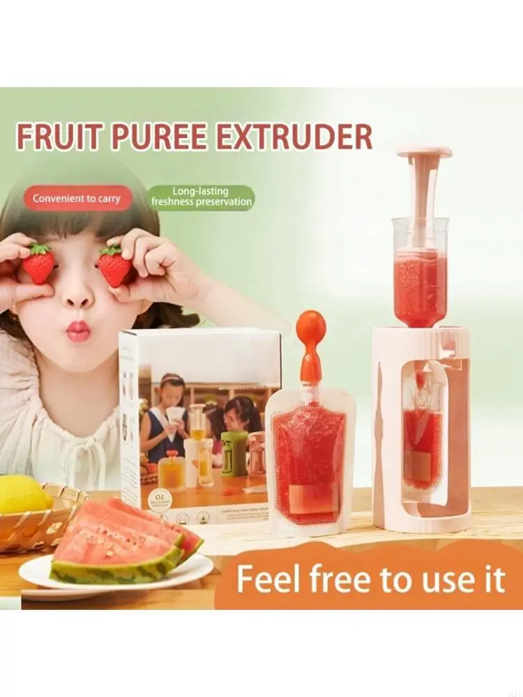 alimentador-exprimidor-comida-para-bebe-con-10-bolsas-reutilizables-118ml-dispensador-portatil-seguro-pure-frutas