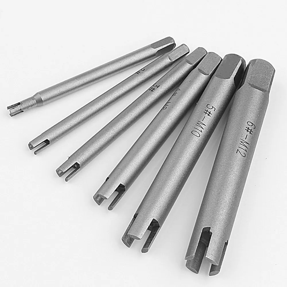 5Pcs 3/4 Claws M5-M12 Steel Broken Tap Extractor Removal Tool Assortment Kit Quality Drill Bit Easy Wire Screw Remover Tools