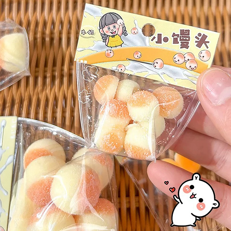 창의적이고 귀여운 끈적끈적한 TPR 작은 빵 모양 스트레스 해소 피젯 장난감 미니 릴리프 스퀴즈 장난감 어린이 파티 축제 선물