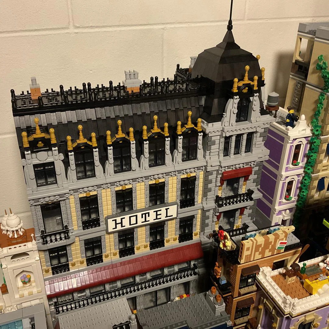 10126PCS MOC FAI DA TE Personalizzato Edificio Modulare Caffè Hotel Casa Building Blocks Esposizione Modello Assemblato Giocattolo Mattoni Aldult Regalo Di Compleanno