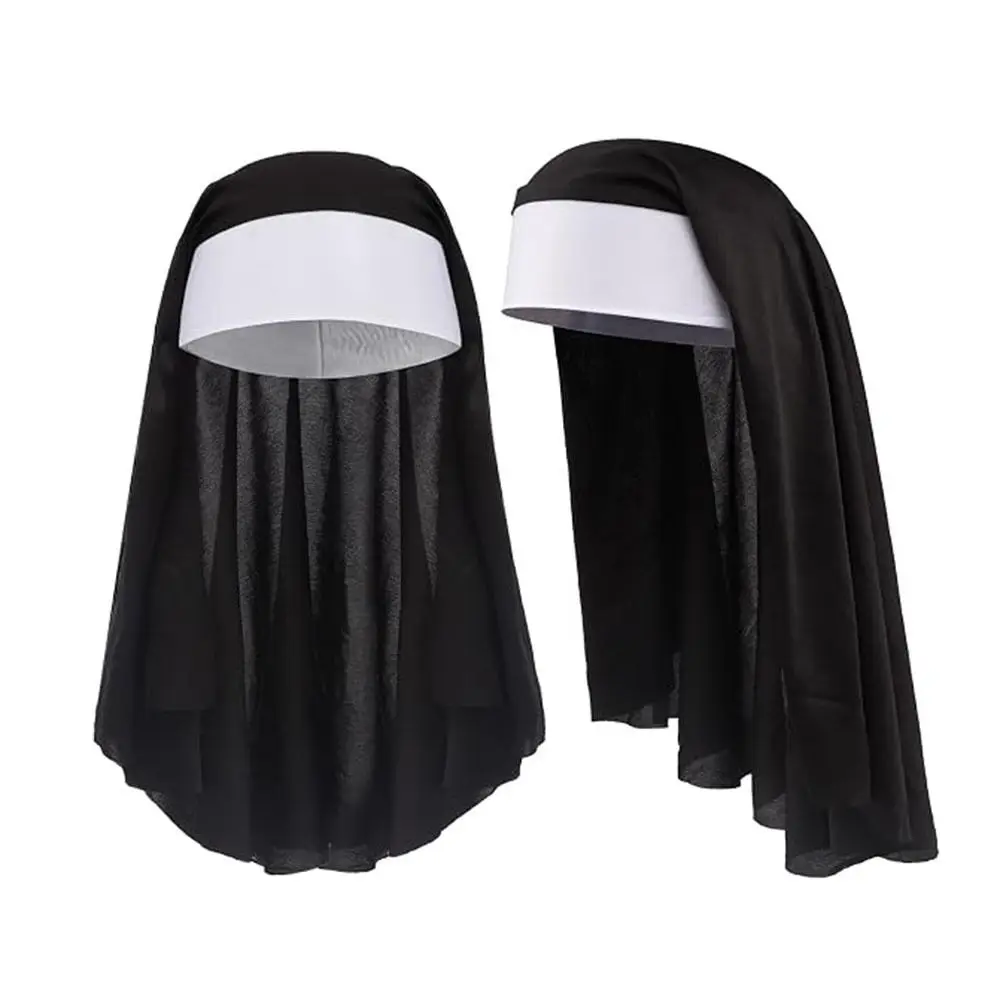 1/3 個クリエイティブ修道女コスチュームセット修道女襟クロ - Women'S Victorian Era Accessories のレビューと価格