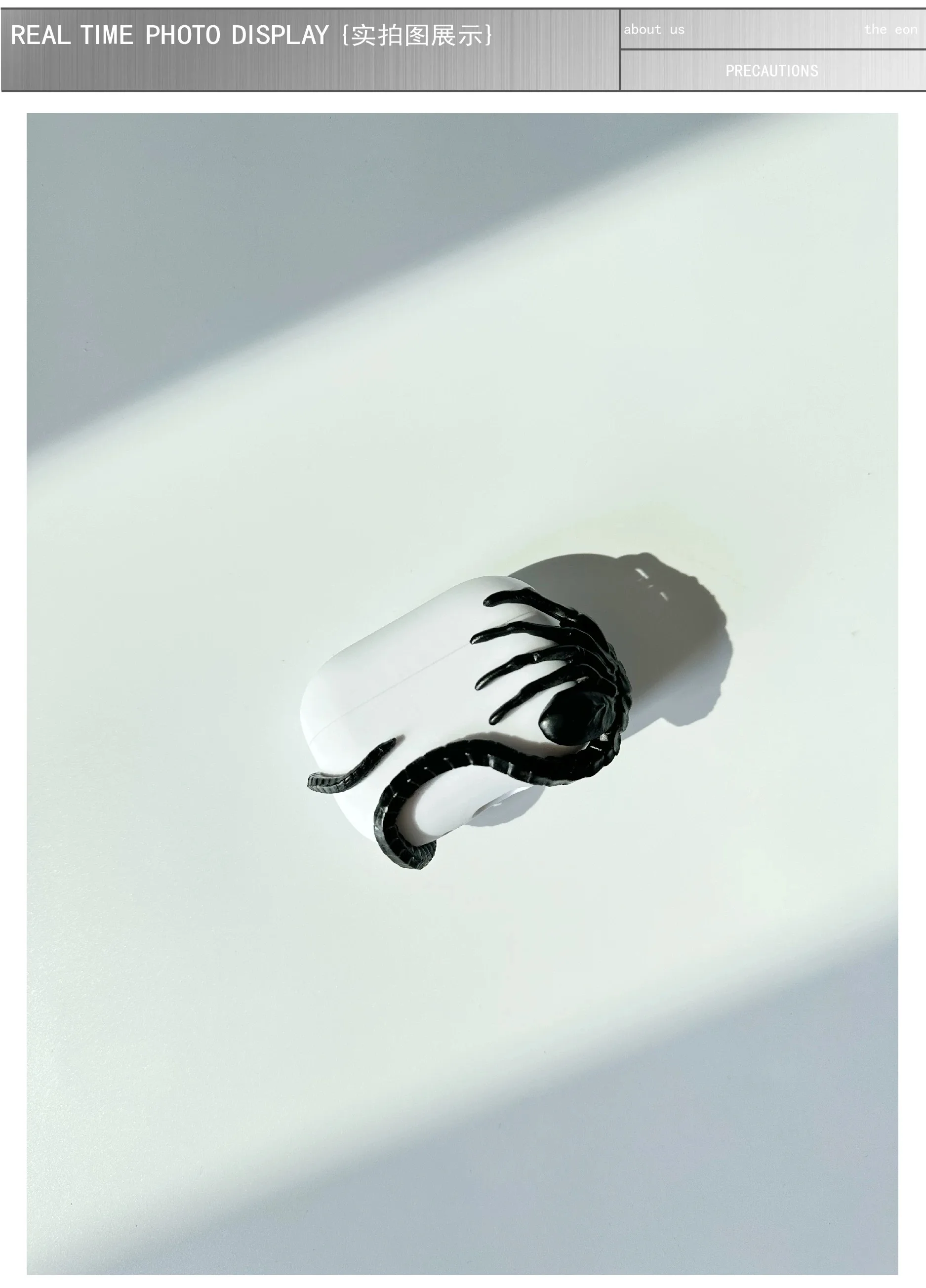 ดีไซน์ดั้งเดิม หนอนจับหน้าเล็ก เหมาะสําหรับ AirPods เคสหูฟังพิมพ์ 3 มิติ ดีไซน์เอเลี่ยน