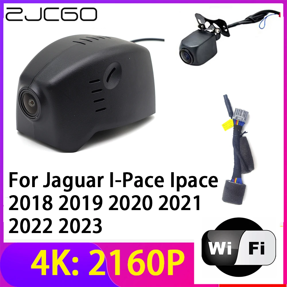 

ZJCGO 4K 2160P Dash Cam DVR Camera 2 Lens Recorder Wifi Night Vision for Jaguar I-Pace Ipace 2018 2019 2020 2021 2022 2023